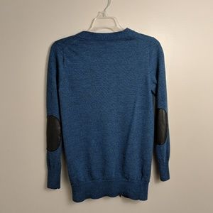 Blue Ann Taylor 100% Wool Cardigan size M